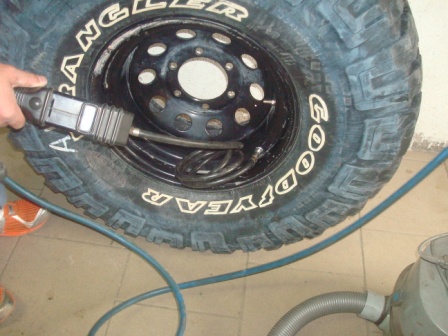 gonfler le pneu a 2.5 bar