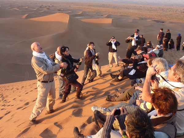 31 décembre 2011 sur la plus grande dune de L'Erg Chegaga Maroc